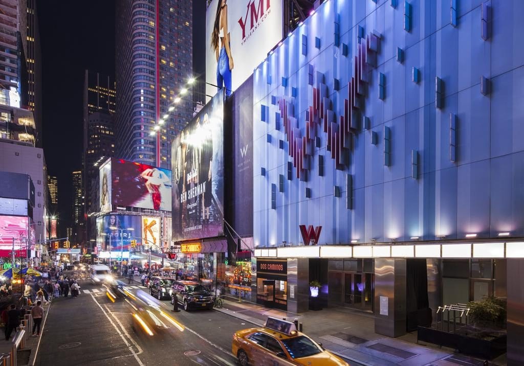 Vue panoramique sur Midtown l'hôtel W Times Square