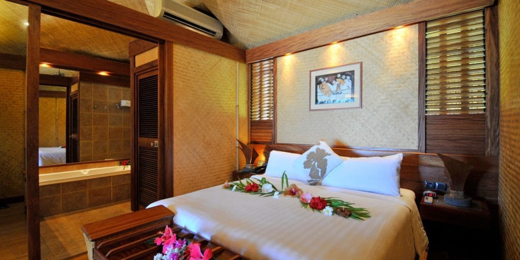 Chambre à l'hôtel Intercontinental à Moorea en Polynésie