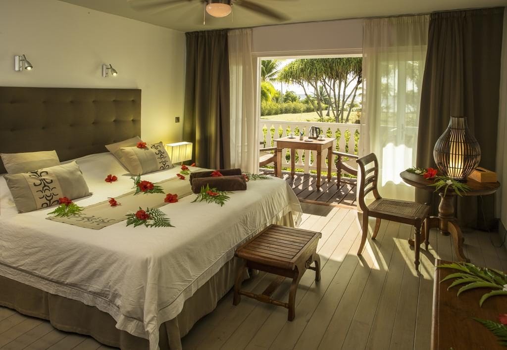 Chambre du Raiatea Lodge en Polynésie