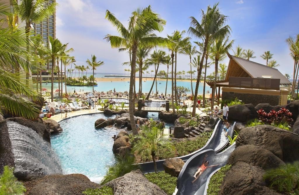 Les 5 meilleurs hôtels d'Oahu à Hawaii - Hôtel Grand Waikikian by Hilton Grand Vacations Club - Piscine