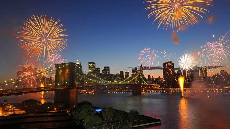 new-york-feux d'artifice brooklyn