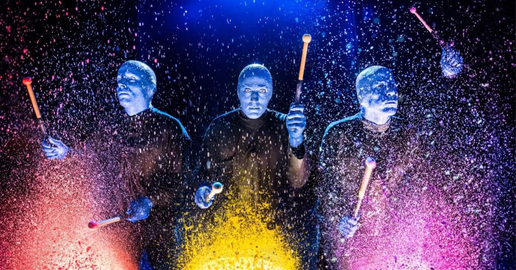 Spectacle Blue Man Group Broadway New York