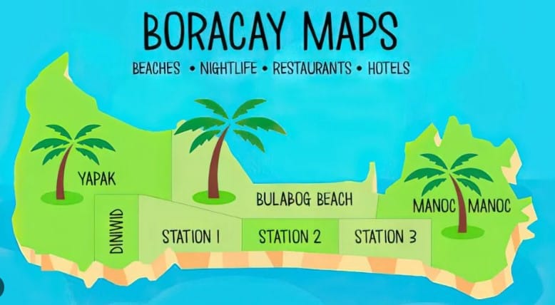 Guide de voyage sur l'île de Boracay aux Philippines : tous nos conseils 5 carte de boracay