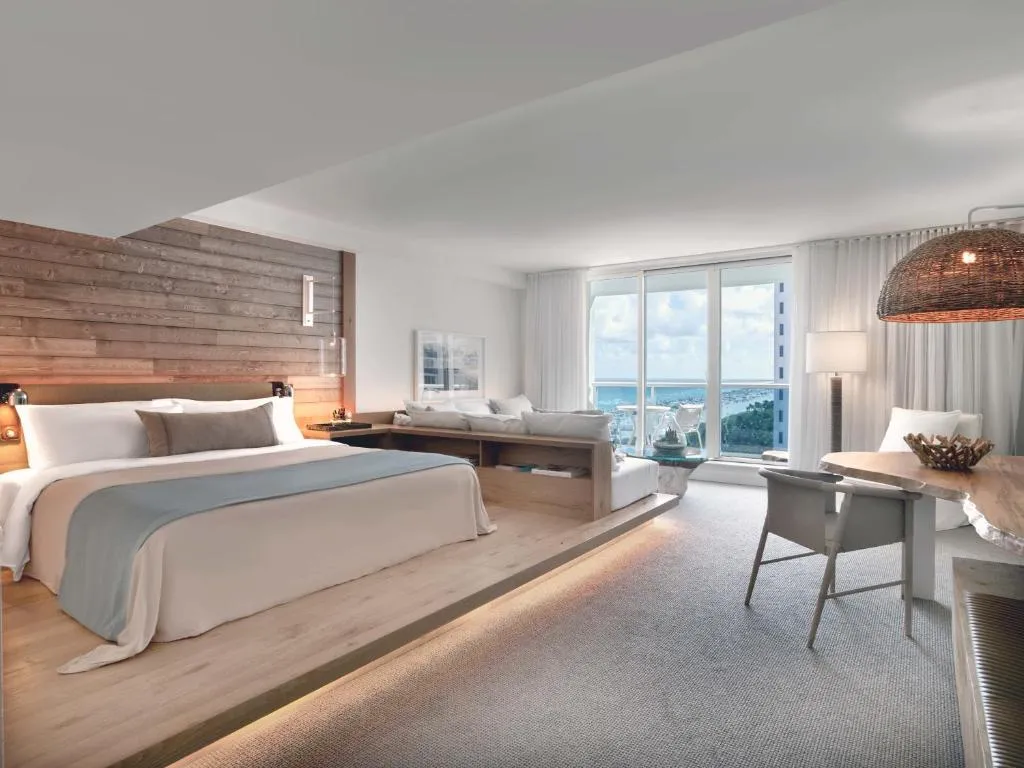 Les plus beaux hôtels à Miami avec vue sur l'océan 15 Chambre du 1 Hotel South Beach Miami
