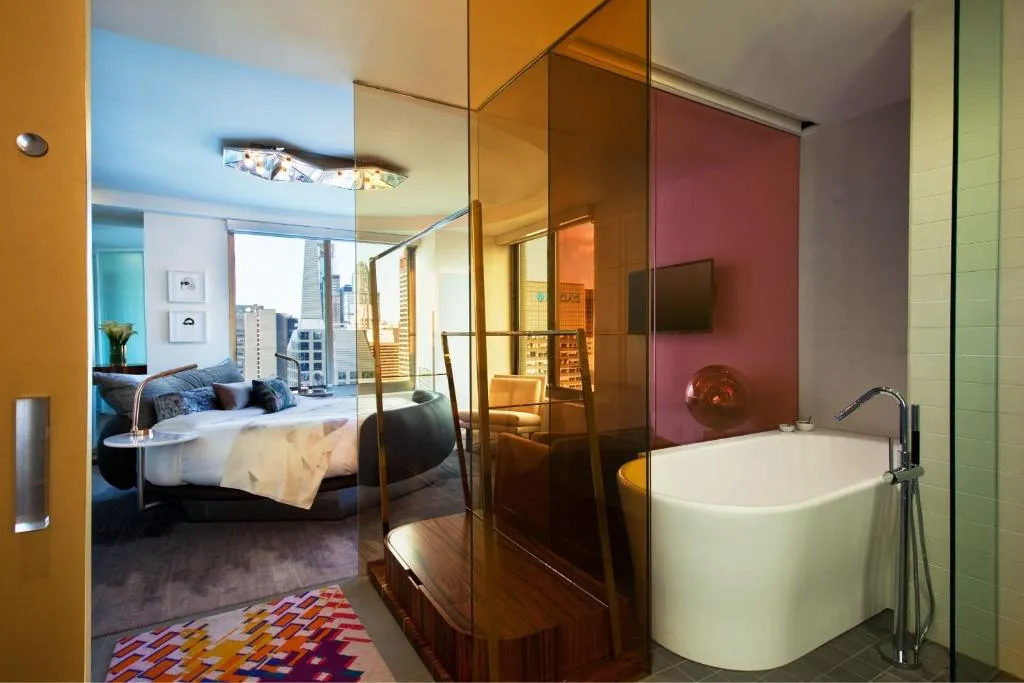 Les chambres modernes de l'hôtel W New York