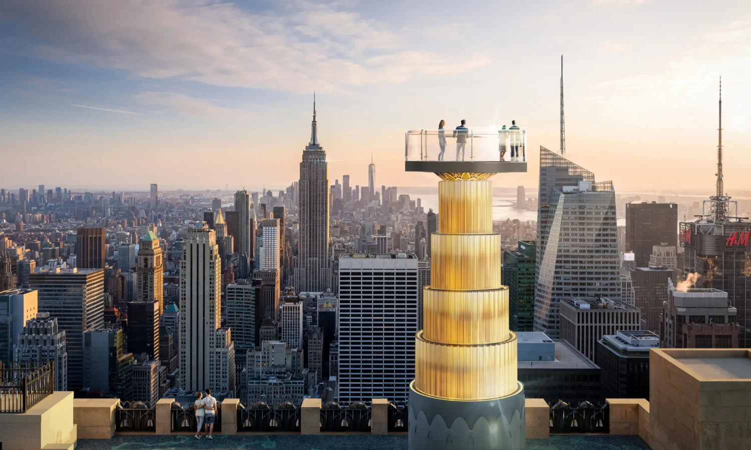 Skylift la nouvelle attraction au Top of the Rock pour une vue inédite sur New York