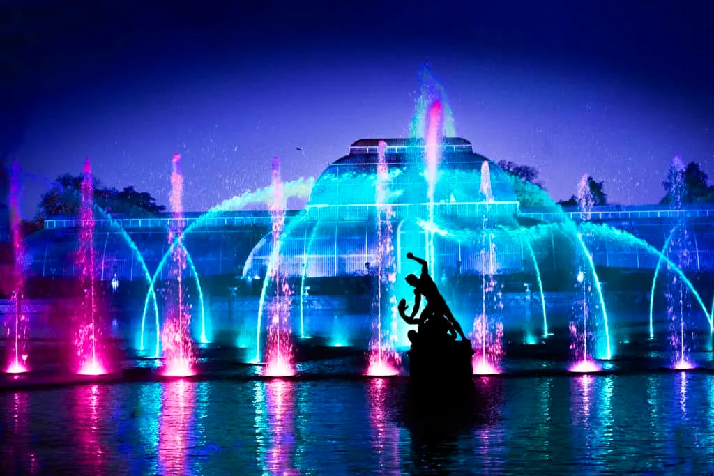 Kew garden et ses illuminations