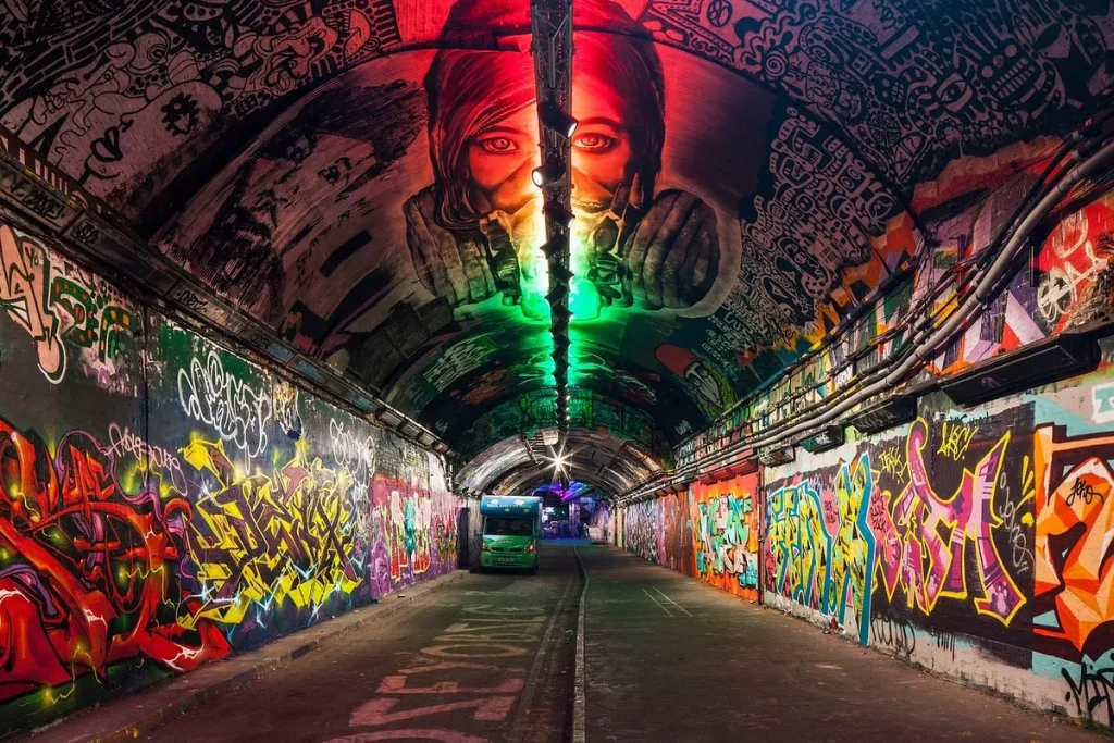 leake-street-tunnel street art londres