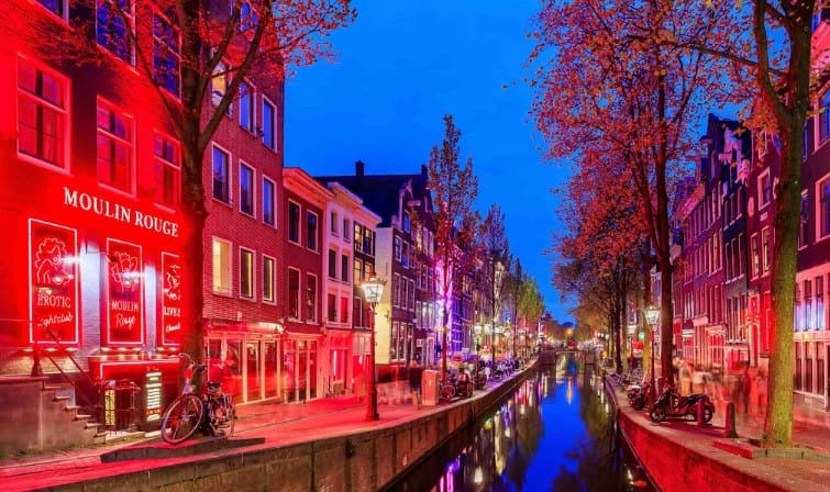 quartier rouge d'Amsterdam