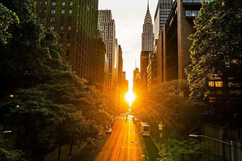phenomene Manhattanhenge New York