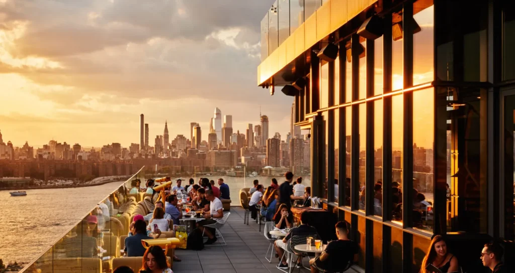 Top 10 des hôtels à New York avec rooftop (bar, piscine, terrasse) 2 The william vale – brooklyn - Rooftop New York