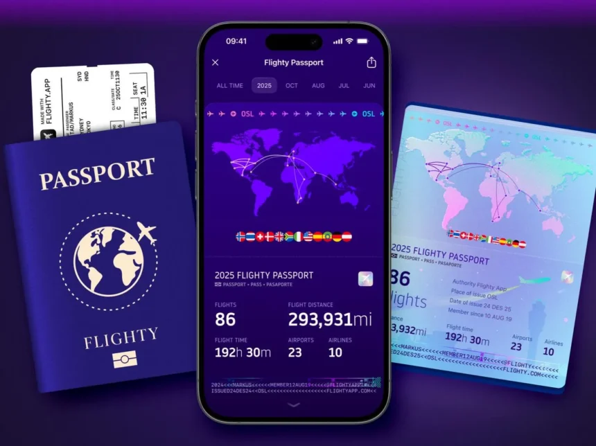 flighty application voyage suivi de vols