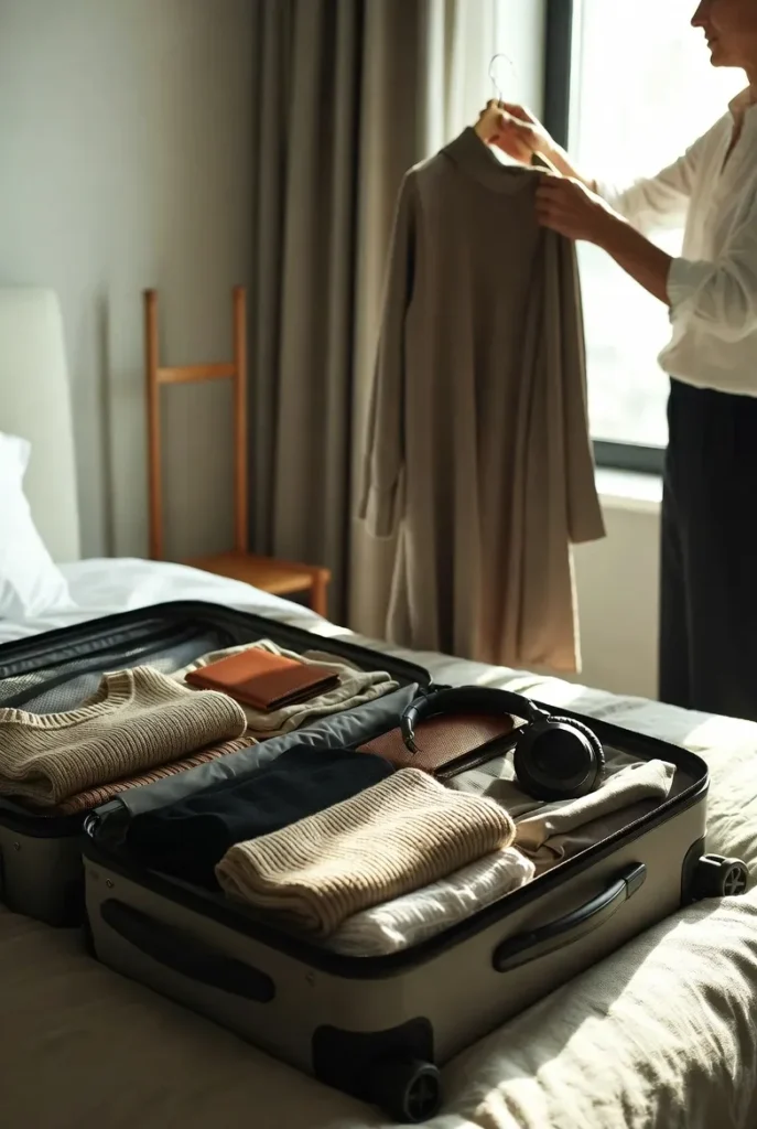 astuces pour éviter des vêtements froissés dans une valise