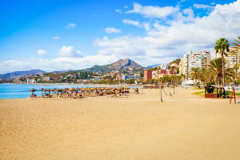 Plage centrale de Malaga - Playa de la Malagueta