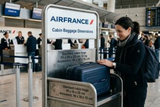 Dimensions bagages cabine Air France