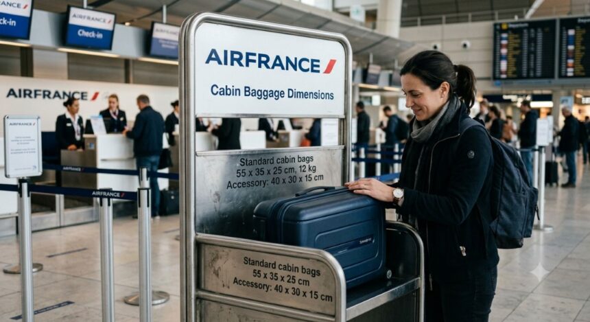 Dimensions bagages cabine Air France